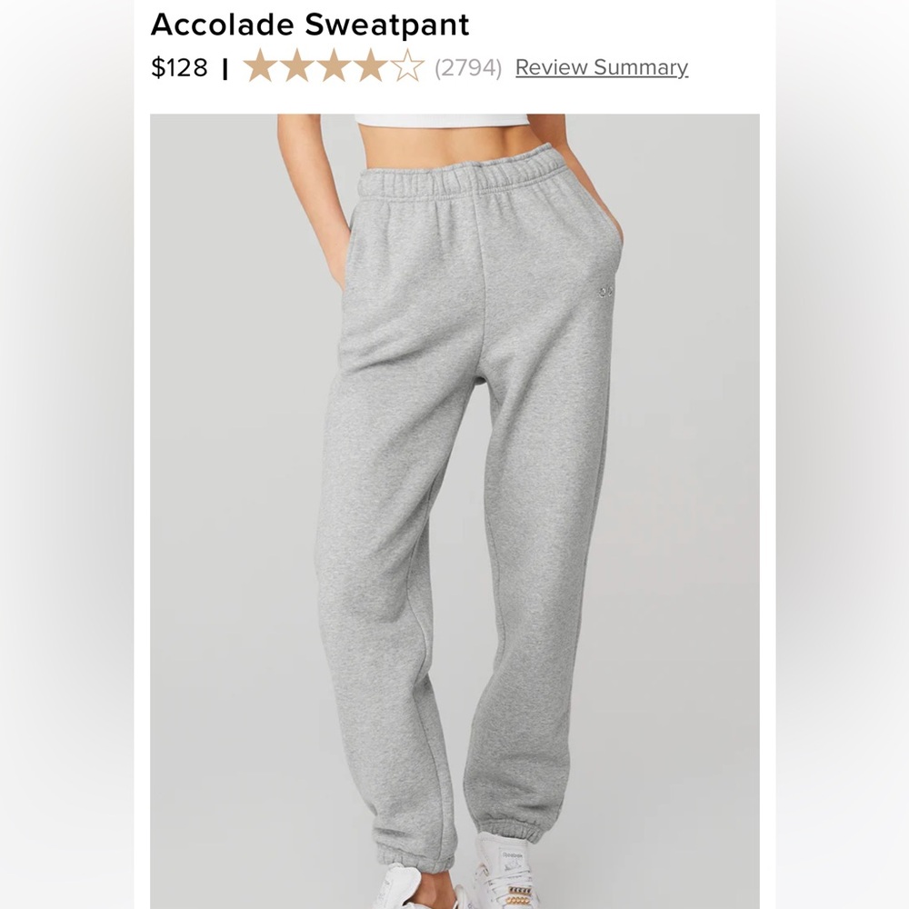Alo Accolade Sweatpants in Heather Grey